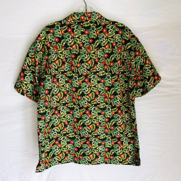 Dragon Ball Super Floral Shenron Print Hawaiian Shirt Size Small - Picture 6 of 6